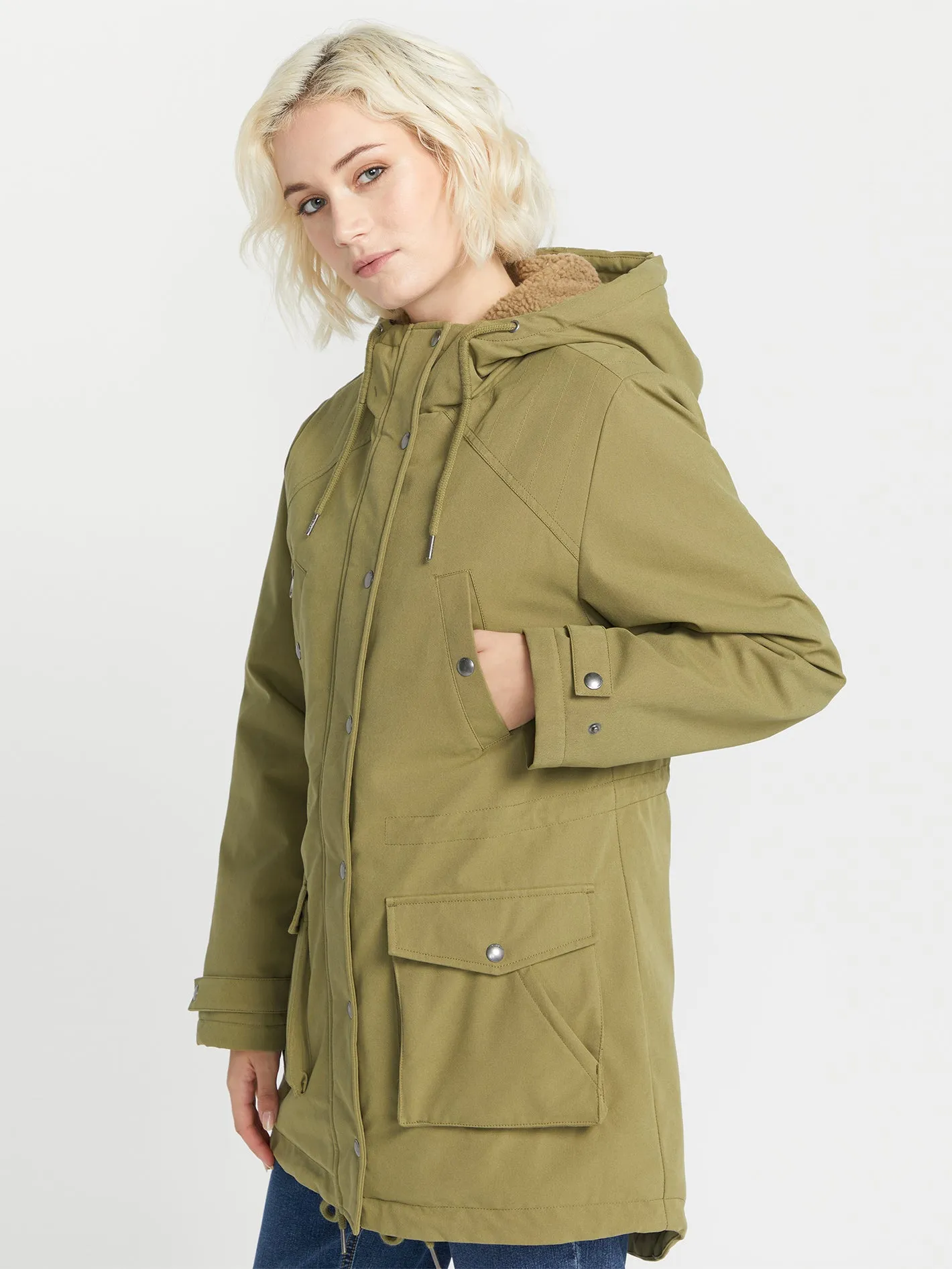 Walk On By 5K Parka Jacket - Moss