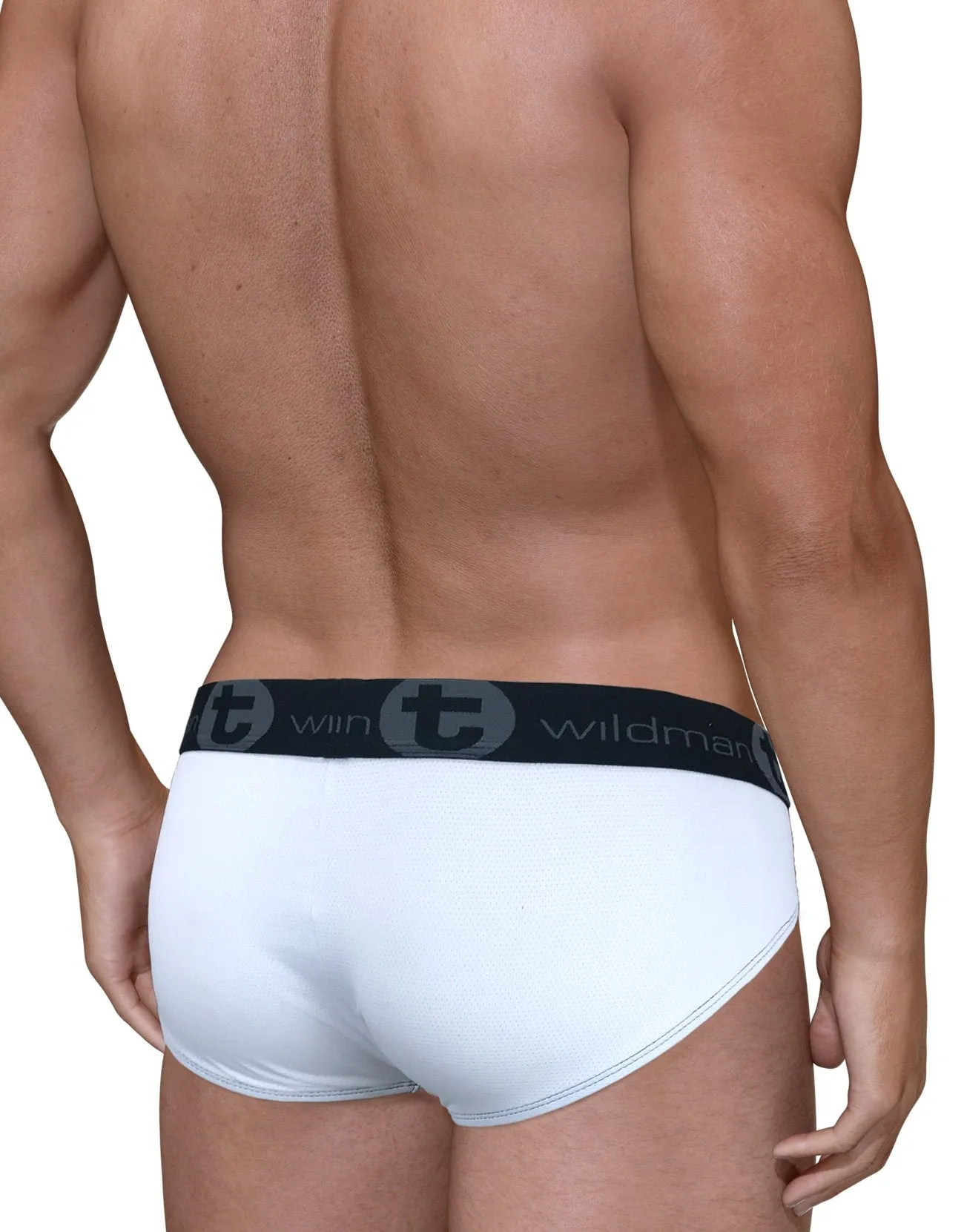 Wildmant Mesh Big Boy Pouch Brief - White