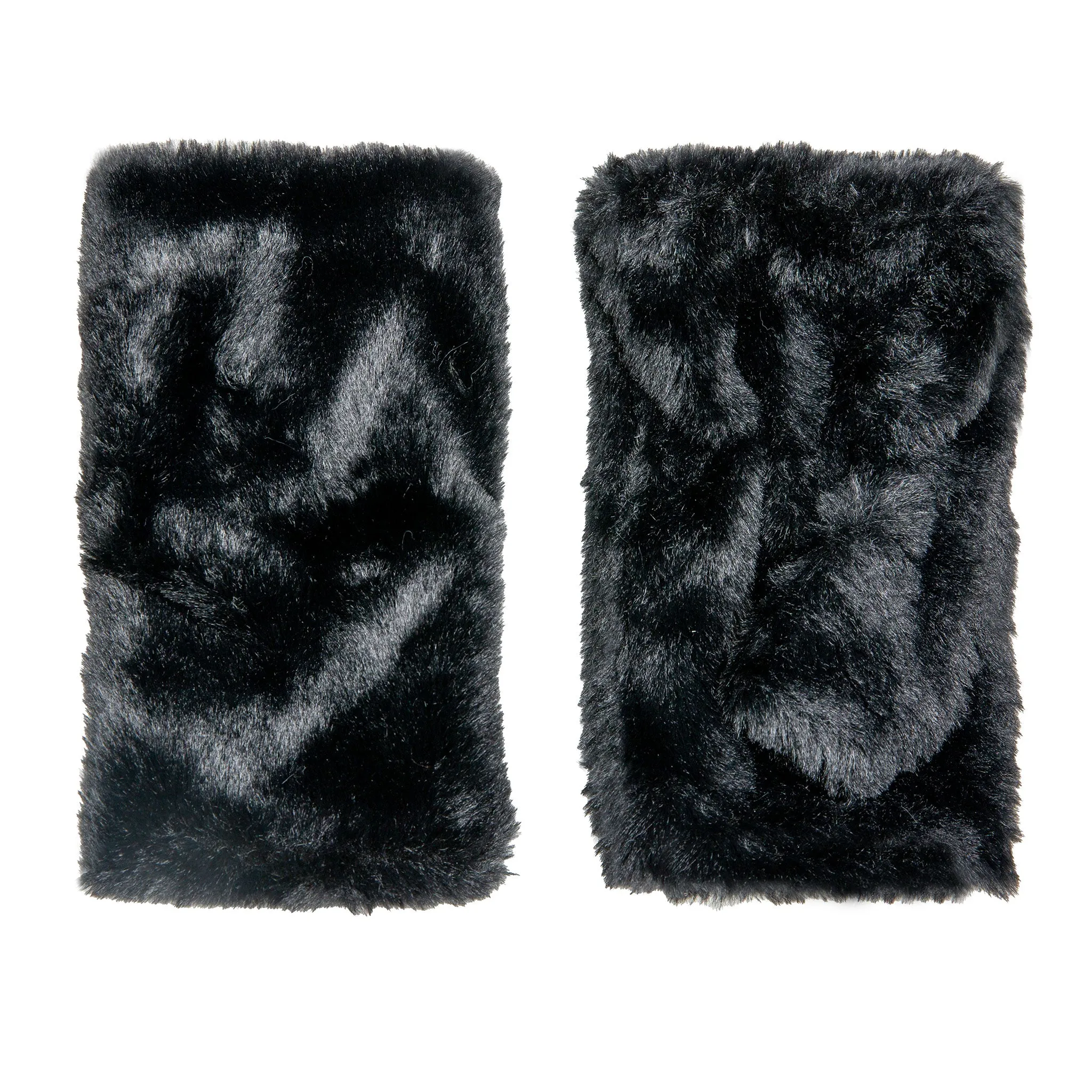 Women’s Fingerless Faux Fur Mittens