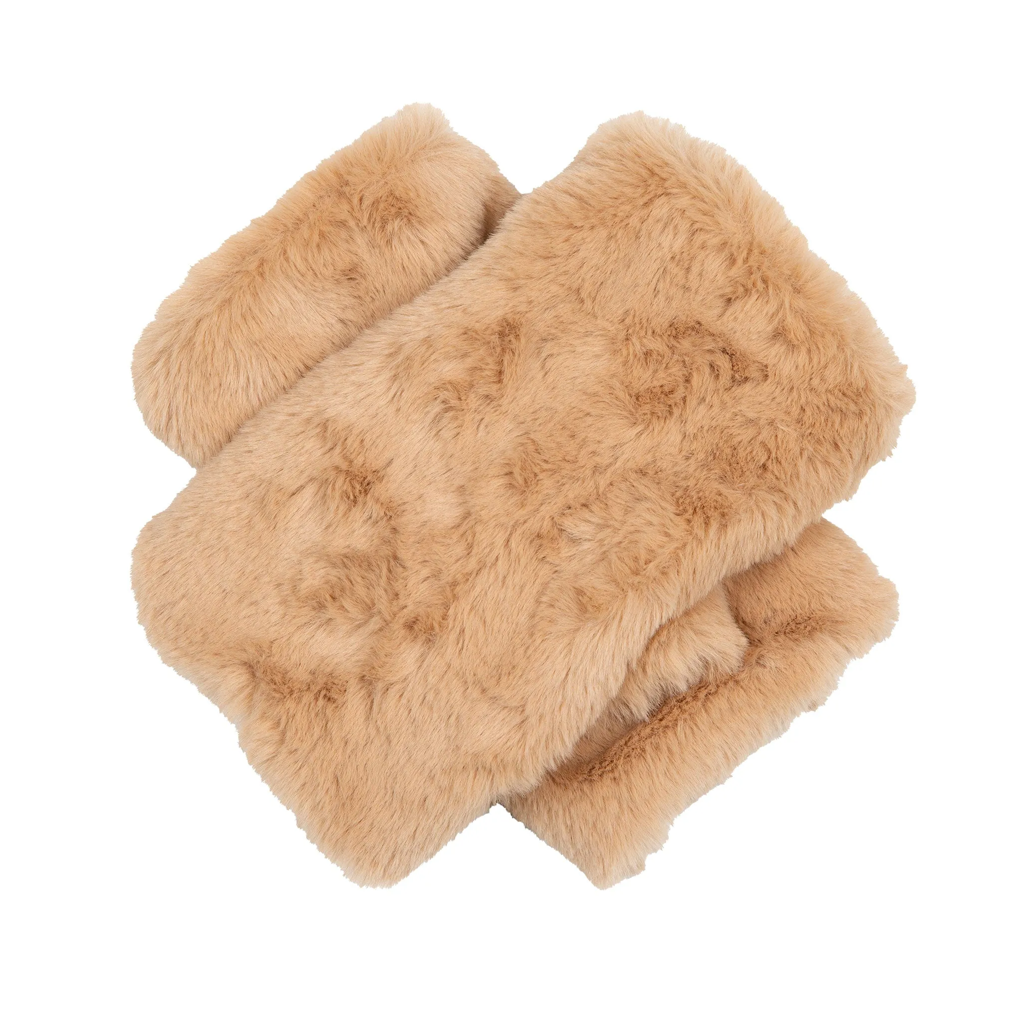 Women’s Fingerless Faux Fur Mittens