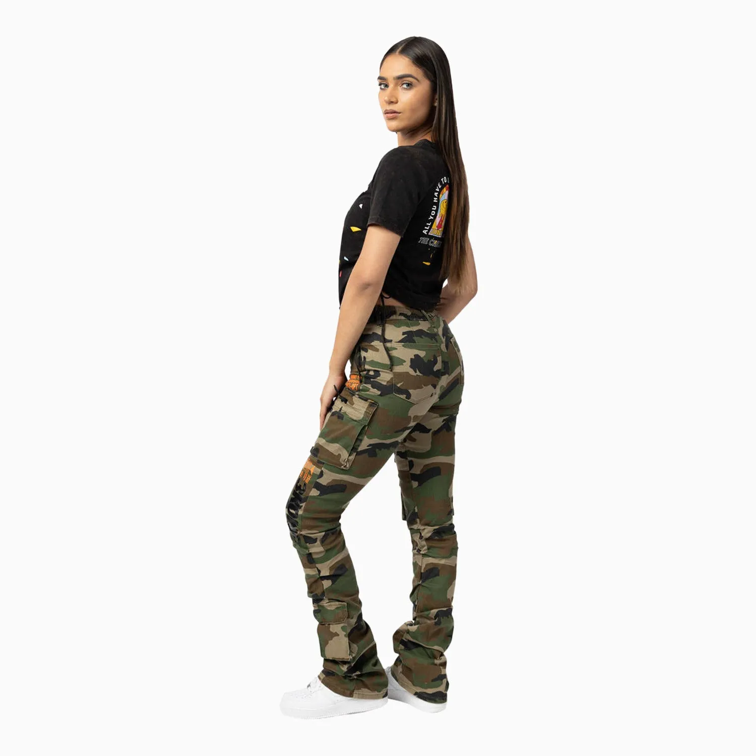 Women's High Rise Utility Twill Stack Pant