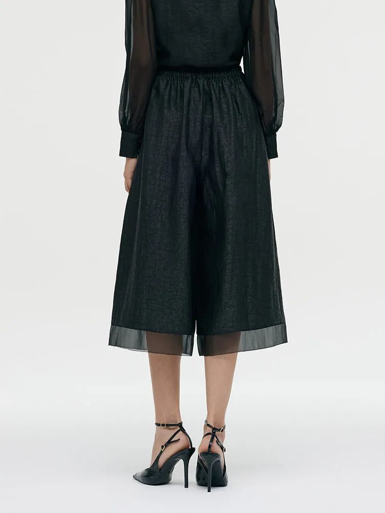 Xiang Yun Silk Mid-Calf Women Culottes